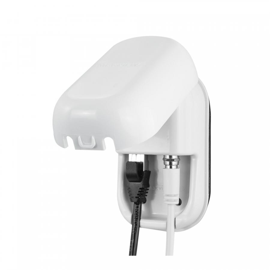 Product image 1 of the product “Sat-Außensteckdose Twin, F- / RJ45, weiß ”